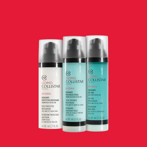 Collistar Hydra feuchtigkeitsspendendes, ölfreies Gesichts- und Augengel für Männer, ultrafrisches Gel, sofortige Feuchtigkeitsversorgung, für Mischhaut und fettige Haut, 80 ml