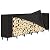 LIANTRAL 8Ft Firewood Rack Outdoor with Cover, Log Holder Organizer for Wood Storage Indoor Outside Fireplace Wood Rack