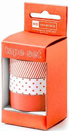 Set di 3 Washi Tapes Candy Colours Tangerina