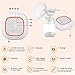 Electric Breast Pump, Double Breast Pump, Portable Dual Suction Nursing Breastfeeding Pump with LED Display Touch Screen, Ultra-Quiet Rechargeable Milk Pump for Travel&Home BPA Free