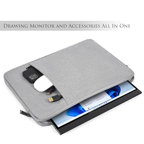 Image of Portable Monitor Case Sleeve 18.5 Inch Compatible with Most Large 18 /18.5 Inch Portable Monitor Pouch Bag with Pocket(NOT FIT 18 INCH Laptop)