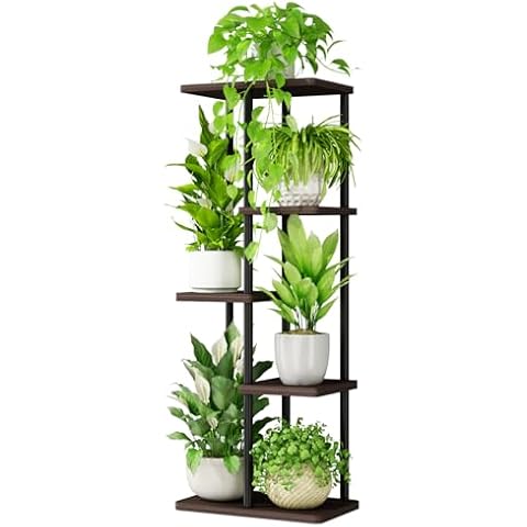 Bamworld 5 Tier Indoor Metal Plant Stand Cover