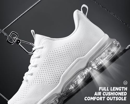 Image of Socviis Men's Air Cushion Running Shoes Breathable Tennis Fashion Sneakers Non Slip Workout Casual Sport Shoes Gym Training Comfortable Walking Shoes