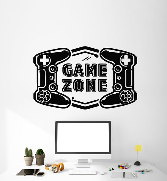 SnappySticker Game Zone Vinyl Wall Art Decal Stickers Kitchen Décor, Size: 27 X 42cm