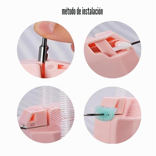 Miniatura 4 de Hinapan 1 Pistola De Costura Rápida Para Ropa, Pistola De Coser De Puntada Rápida Con 5 Agujas, 1000 Cierres Y 100 Cierres De Oso, Para Etiquetar, Coser Y Acolchar
