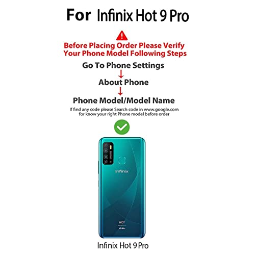 Image of Amazon Brand - Solimo Flip Leather Mobile Cover (Soft & Flexible Back case) for Infinix Hot 9 Pro (Blue)