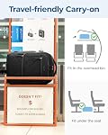 BAGSMART Sac à dos de voyage, 30L Transport aérien extensible approuvé sac, noir, 17.3 inch, Sacs à dos de voyage