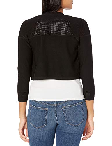 Calvin Klein Women's Three Quarter Sleeve Shrug, Black, M #TOP1