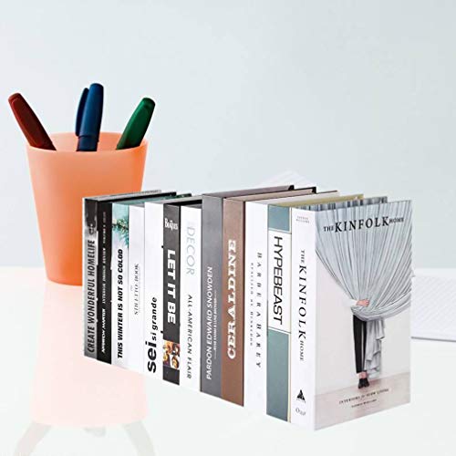 HEALLILY Livros Decorativos Livros Falsos Modernos Decoração Doméstica Preenchem Uma Estante de Livr