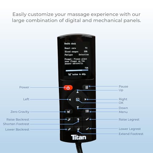 Titan Rejūv 4D l Black l Full Body Massage Chair l SL Track l Intelligent Health Detection l Ai Series l Voice Recognition l Soothing Heating Therapy l Zero Gravity Reclining l Space Saving - Image 6