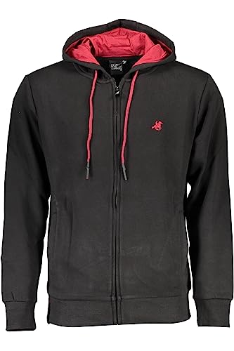 Felpa con zip uomo nero : sweat zippé noir pour homme