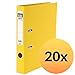 Produktbild ELBA Kunststoff-Ordner rado plast 20 Stück 5 cm schmal DIN A4 gelb mit Einsteckrückenschild Ringordner Aktenordner Briefordner Büroordner Plastikordner Schlitzordner