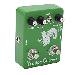 Pédale d’effet guitare, pédales d’effets True Bypass Single Voodoo Octave Fuzz à faible perte avec lumière LED pour… - Les Beatles, Paul McCartney, John Lennon, RIngo Starr, George Harrison