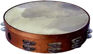 Pandereta Marca Samba Ã˜ 32cm, Asturiana doble, 20 pares de sonajas hojalata