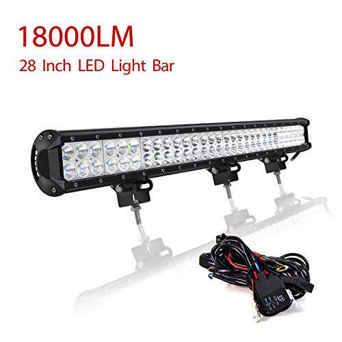 RIGIDON Barra Led Fuoristrada, 12V 24V 13 Pollici 33cm 60W Singola Fila Sottile Barra Luce Led,Flood Combo Per Auto Trattore Camion SUV UTE ATV Barca 4x4 Veicoli Offroad, Faretti Fendinebbia