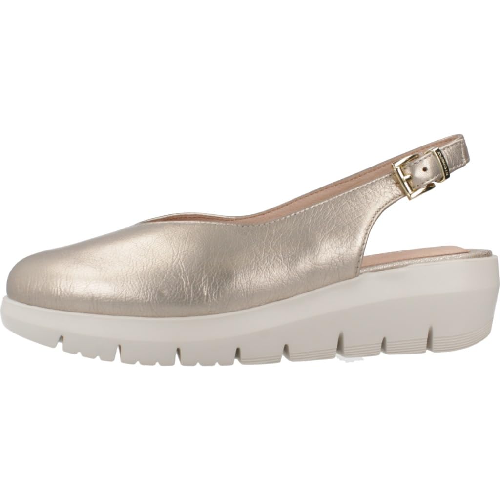 Stonefly 220761 Plume Laminated Simply Taupe Sandali per Donna in pelle zeppa media (Taglia 37)