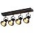 SEEBLEN 4-Light Kitchen Light Fixtures Ceiling/Wall Mount, Adjustable Ceiling Spotlight,Industrial Black Kitchen Track Lighting Fixtures Ceiling for Living Room, Dining Room, Hallway,Bathroom.