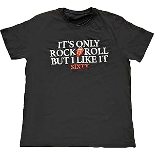 The Rolling Stones Sixty It’s Only R&R Officiel T-Shirt Hommes Unisexe - Les Beatles, Paul McCartney, John Lennon, RIngo Starr, George Harrison