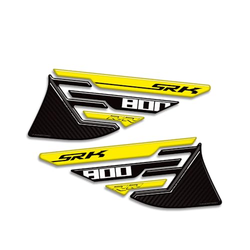 Motorcycle Compatible with for QJMotor QJ Motor SRK GSR 800 RR SRK800 Tank Pad Cap TankPad Gas Fuel Oil Kit Knee Stickers Decals Protector (A8)