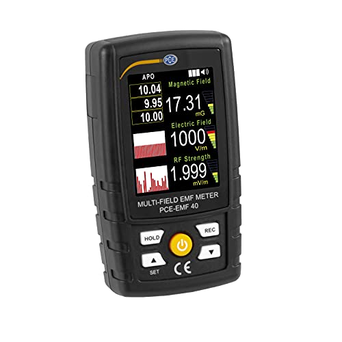 Strahlungsmessgerät PCE-EMF 40 mit 2,4'' Anzeige Messbereich bis 2000 V/m / 3-Achsen Messung Cover