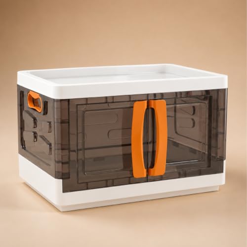 Image of Lifelong Foldable Storage Box with Top Opening & Front Double Door Design | Stackable Multipurpose Organizer for Clothes, Blankets, Bedding, Toys & Books | Ideal for Wardrobe, Closet, Bedroom