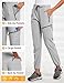 baleaf Women's Hiking Pants Water Resistant Lightweight Joggers Pant Quick Dry for All Seasons Elastic Waist Glacier Gray Size S