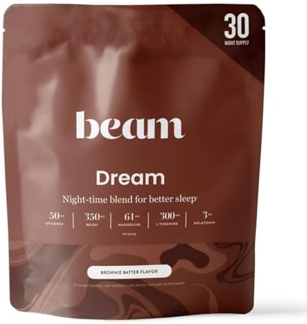 BEAM Dream Sleep Powder brownie batter drink mix