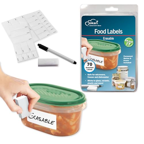 Jokari Erasable Food Labels 70 Pack