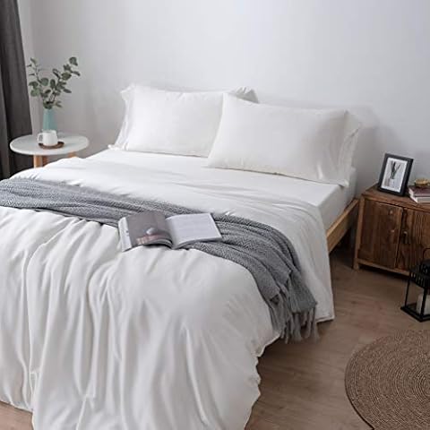 Zenn Natural - Bettbezug Extra weich - Taco Seide - 100% Tencel Lyocell - Umweltfreundlich - Hypoallergen Cover