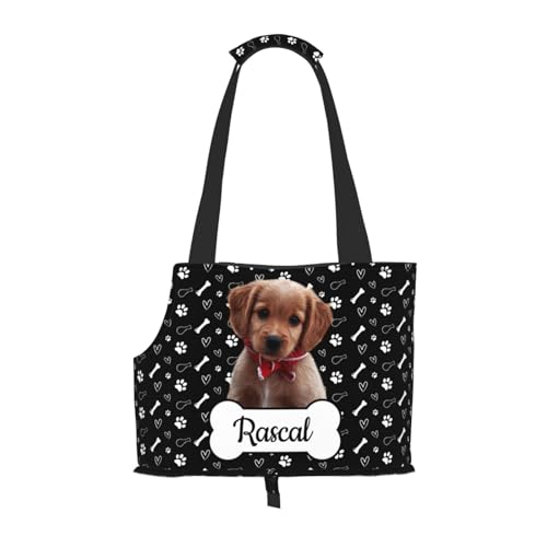 Personalized Dog Carrier Purse with Photo and Name, Customized Pet Dog Cat Carrier Bag, Custom Pet Outing Shoulder Bag Tote Bag, Foldable Puppy Carrier Hangbag for Dog Mom Owner Cat Lover Personalized Dog Carrier Purse with Photo and Name, Customized Pet Dog Cat Carrier Bag, Custom Pet Outing Shoulder Bag Tote Bag, Foldable Puppy Carrier Hangbag for Dog Mom Owner Cat Lover