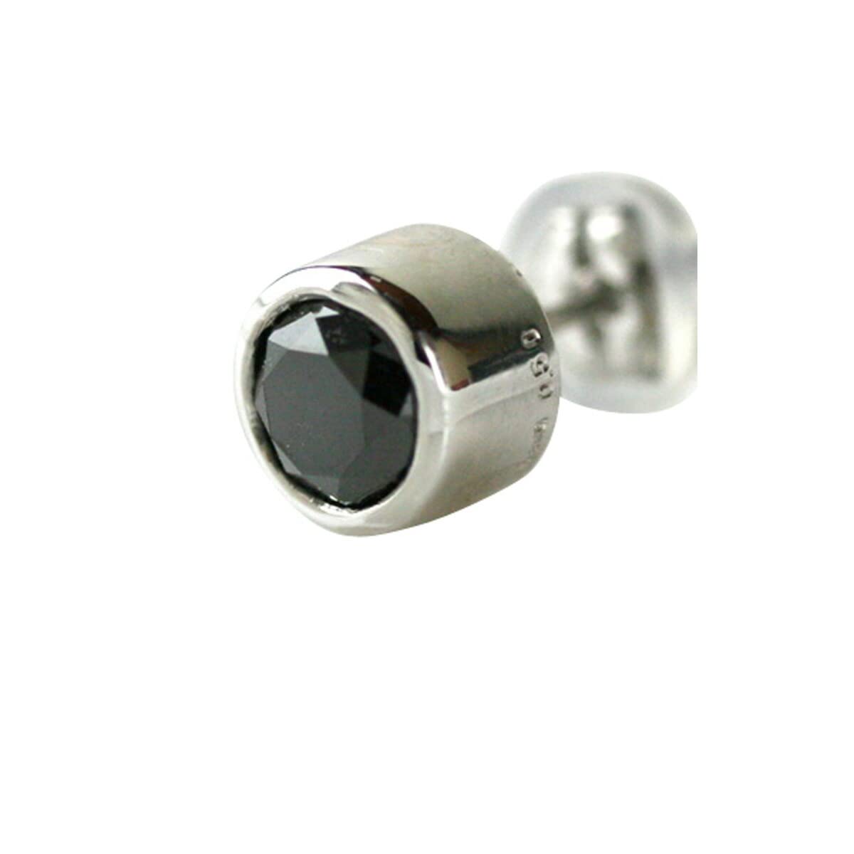 大特価！！片耳　Pt900 フクリンピアス　0.30ctアップ Amazon | PT900 ダイヤピアス 片耳 プラチナ 1粒 ブラック