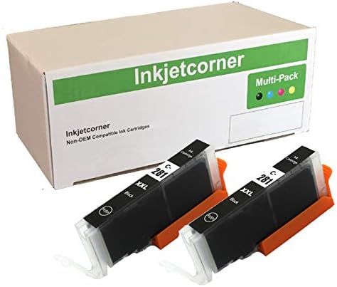 Inkjetcorner Cartucho de tinta compatible de repuesto para CLI-281XXL 281BK para uso con TR8622 TR8620A TR8620 TR8520 TS6320 TS8320 TR7520 TS702