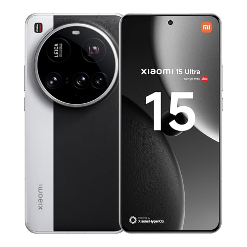 XIAOMI 15 Ultra Smartphone, 16+512GB, Chrome, Super téléobjectif Leica 200MP 100mm, Batterie 5410mAh, HyperCharge 90W, HyperAI (Chargeur Non Inclus)(Version Française)