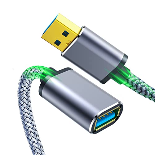 Fannoday USB Verl&auml;ngerungskabel 3.0 Kurz, 0.5m Nylon USB A Stecker auf A Buchse Verl&auml;ngerung, Tastatur, Drucker, Scanner, Kamera, PS4/PS5 Controller usw