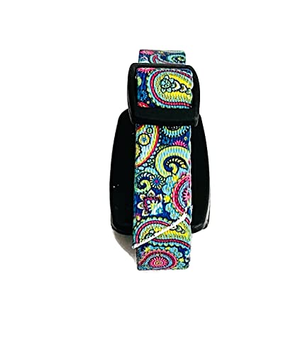 Epilepsy Life VNS (Vagus Nerve Stimulator) Wrist Watch Band Plaid and Paisley Prints (Vibrant Paisley, 9.5)