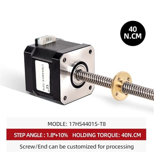 Moteur Nema 17 17HS4401S à vis trapézoïdale éliminant le jeu mécanique axial - 3