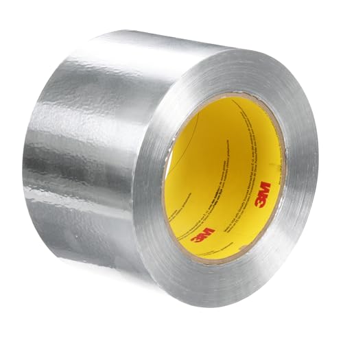 Image of 3M 85566 Aluminum Foil Tape, 3.5 in x 60 yd 4.6 mil, 425, Aluminum Foil, Silver