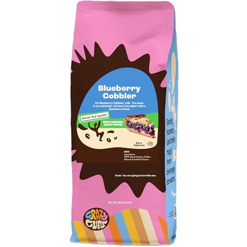 Crazy Cups Flavored Ground Decaf Blueberry Coffee cover