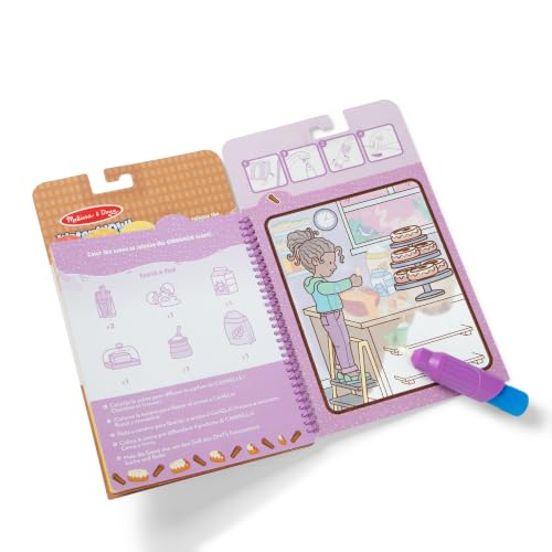 Image of Melissa & Doug Scented Water Wow! Treats, Mess-Free Coloring Activity Pad | 5 Scented Activity Pages, Refillable Water Pen, Mess-Free Travel Toys, Arts & Crafts, Sensory Play, Preschool Toys, Ages 3+