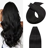 Best Eozy extensiones del pelo humano - 40cm - Cabello Humano Extensiones Adhesivas Liso Pelo Review 