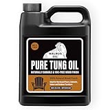 Walrus Oil - 100% Pure Tung Oil, Wood Finish for Any Woodworking Project, Natural, VOC-Free. 128oz / 1 Gallon Jug