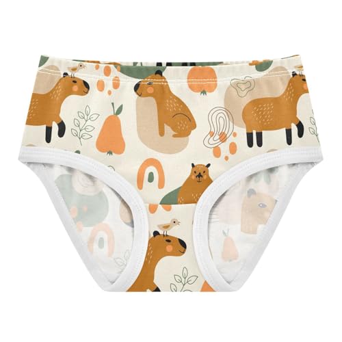 Wusikd Capybara Girls' Underwear Cotton Organic Spots Girls Briefs Soft Toddler Underwear 2T