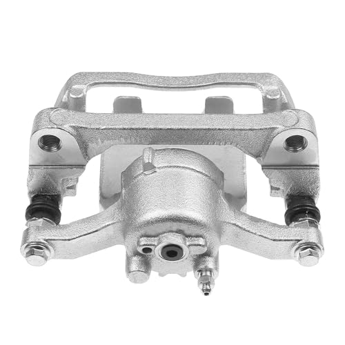 Image of Detroit Axle - Rear Right Brake Caliper for 2012-2016 2018-2020 Ford F-150, 2012-2018 Lobo, Passenger Side Disc Brake Caliper with Bracket 2013 2014 2015 Replacement
