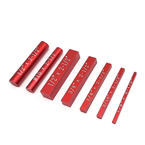 17 �Z�b�g�A�b�v �u���b�N�����Q�[�W �Z�b�g�����A���~ �Z�b�g�A�b�v �o�[ ���[�^�[�ƃe�[�u�� �\�[ �A�N�Z�T���[ 1/16" �؍H�Z�b�g�A�b�v(7Pcs Red)