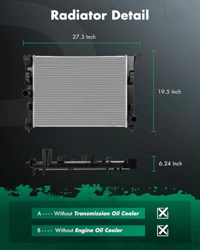 Image of SCITOO Engine Coolant Radiator Assembly for Nissan Sentra 2020-2022 2.0L