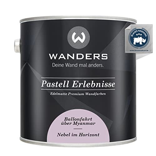 Wanders Pastell Erlebnisse 2,5L - Nebel im Horizont/Blasses Lila - Edelmatte Wandfarbe! Küchenmöbellack und Möbelfarbe. Kreidefarbe für… – Ansicht 1
