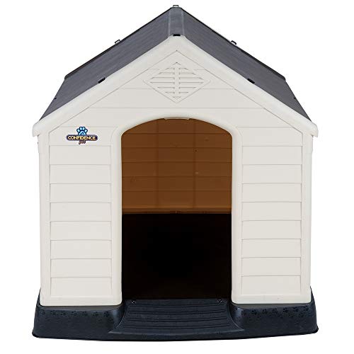 Confidence Pet XL Waterproof Plastic Dog Kennel Outdoor House