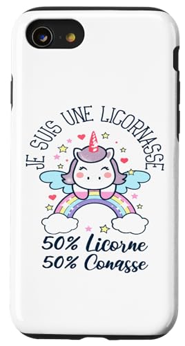 Licorne Humour Femme 50% Licorne 50% Connasse Coque pour iPhone SE (2020) / 7 / 8