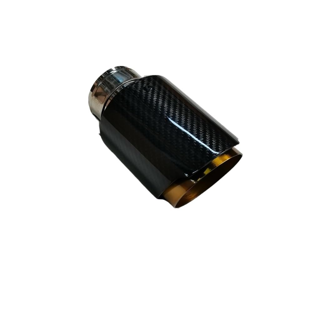 DoradoTuning 01117-69 – Silenciador Universal Ajustable 51-69 Mm, Acero Inoxidable Efecto Carbono Para Escape De Coche