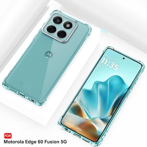 Image of Compatible for [ Moto Edge 60 ] Bumper Back Case Cover for [ Motorola Edge 60 ] - Transparent